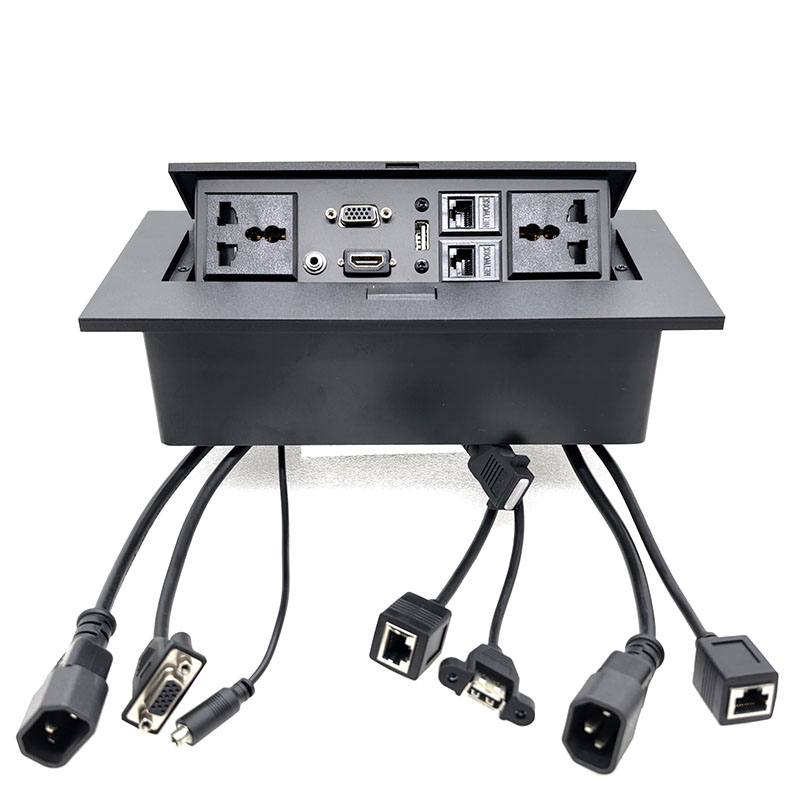 Desk Setup Hub - Prise escamotable tout-en-un pour bureau avec