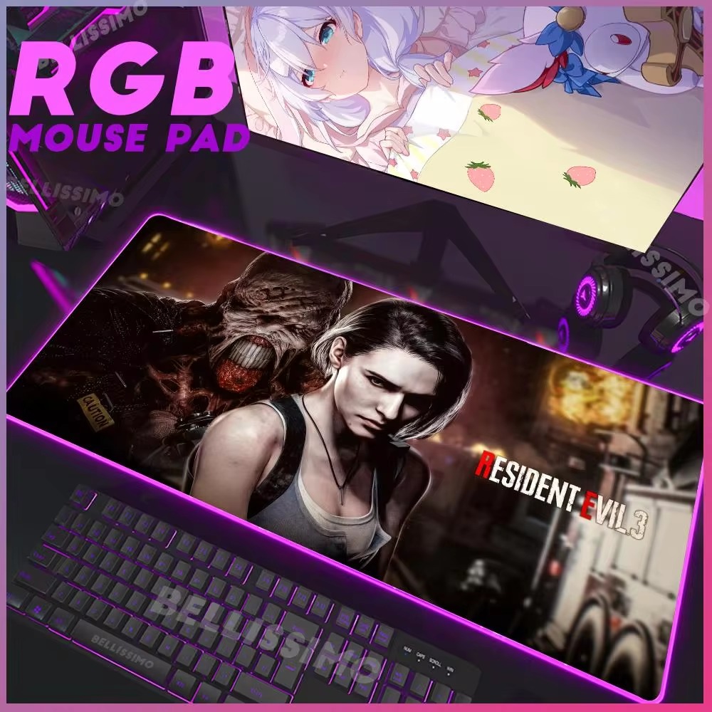 Desk Setup Laptop - Tapis de souris de jeu RGB