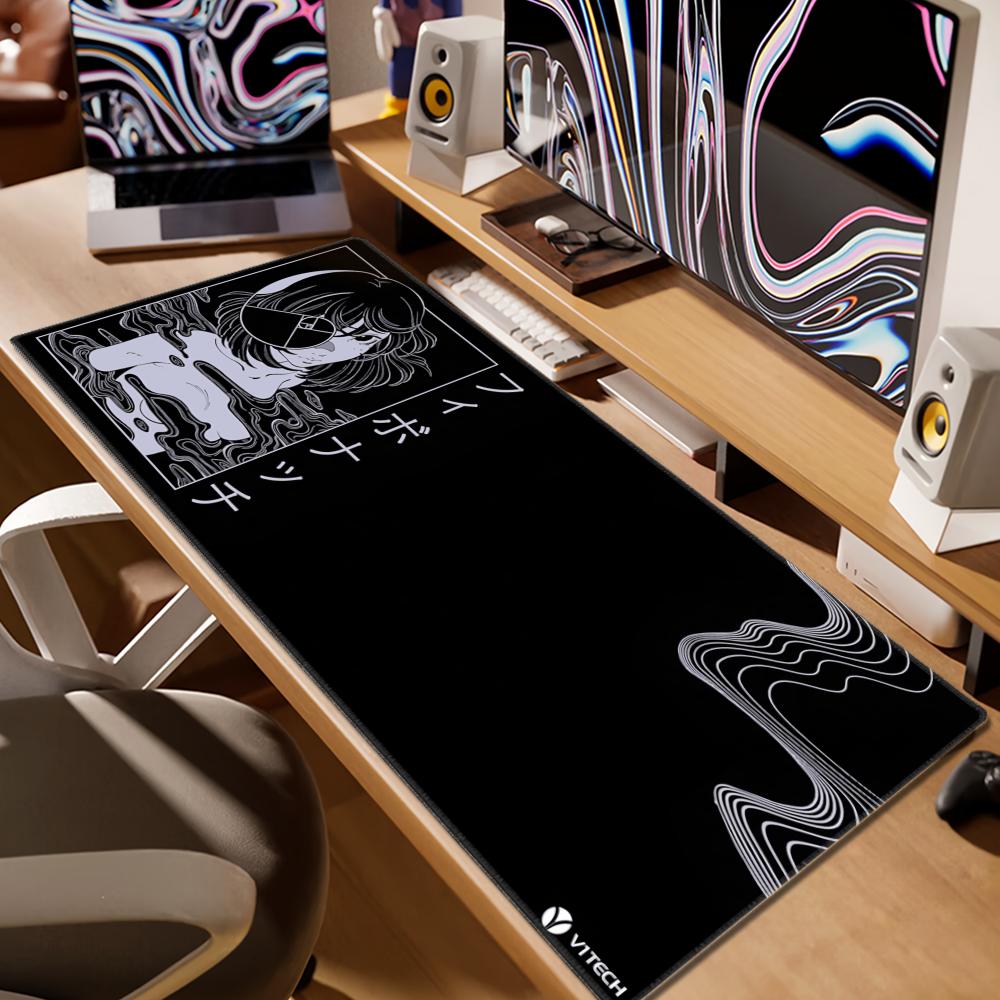 Desk Setup Workspace - Tapis de souris antidérapant, 800x300, tapis
