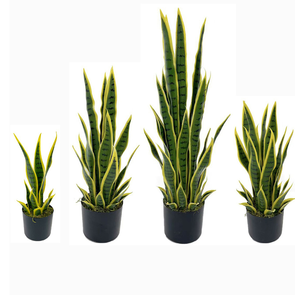 Desk Setup Plants - Plante artificielle Sansevieria (Serpentine) de 40-100