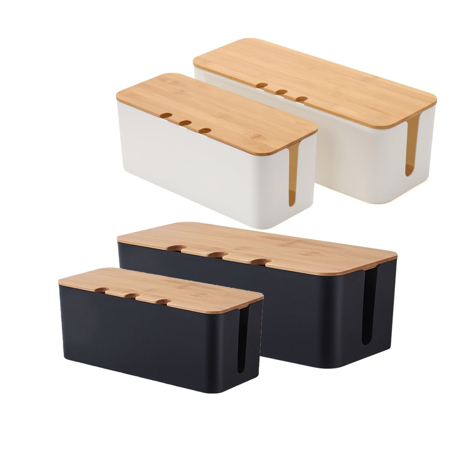 Desk Setup Hub - Grande boîte de gestion de câbles