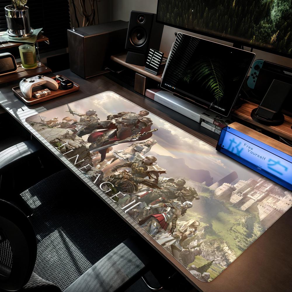Desk Setup Laptop - Jeu l-lineage 2 tapis de souris