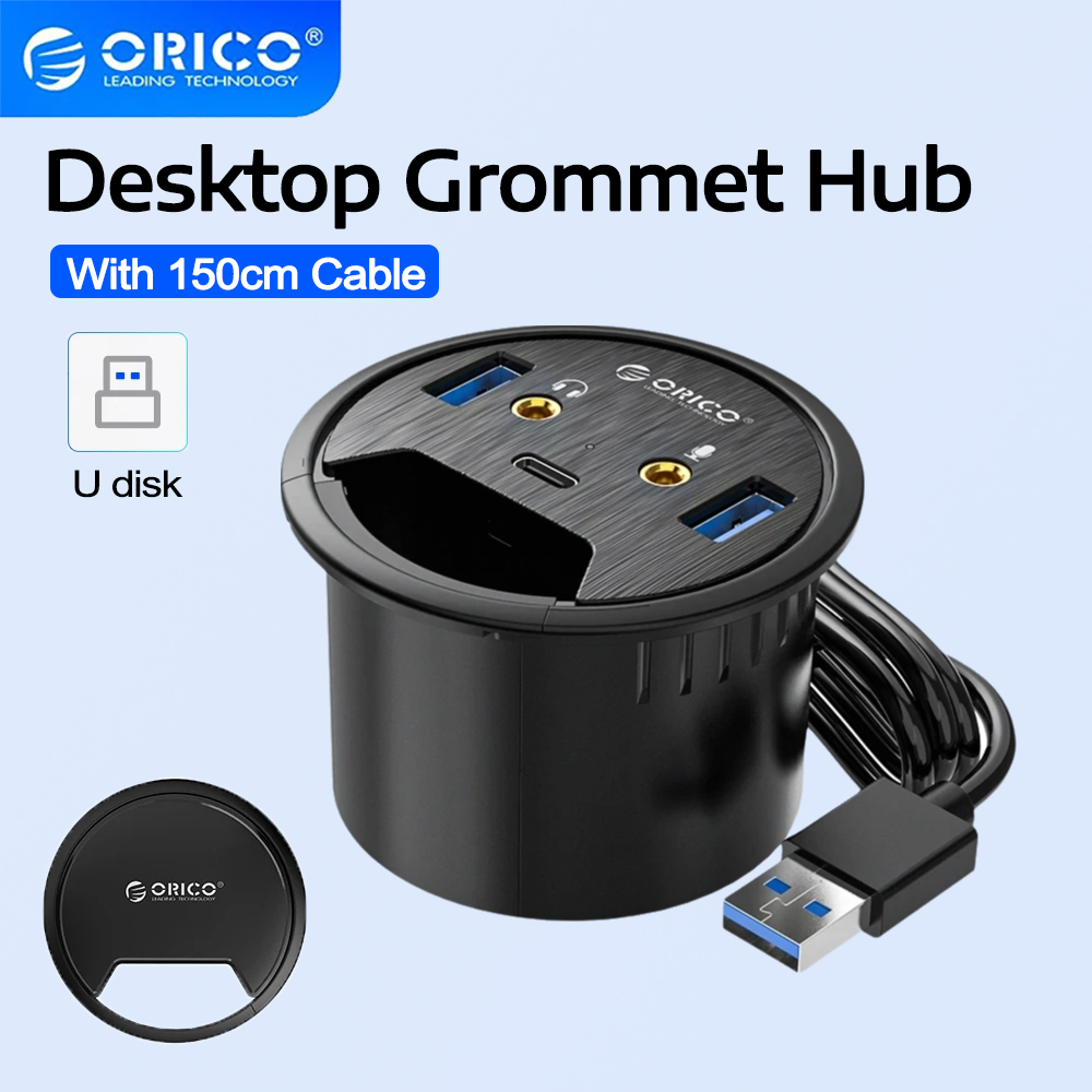 Hub USB 3.0 ORICO à encastrer  - Desk Setup Hub avis et prix