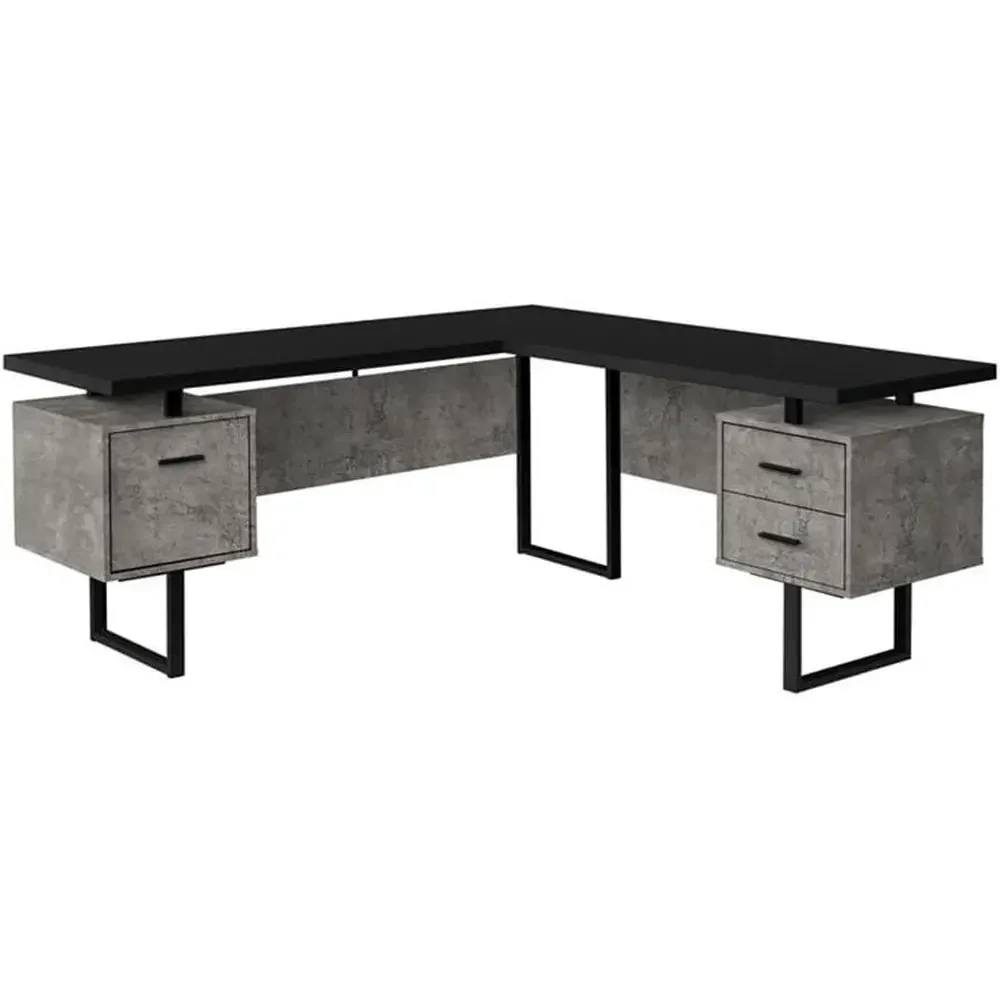 Bureau d'ordinateur en forme d - Desk Setup For Office avis et prix