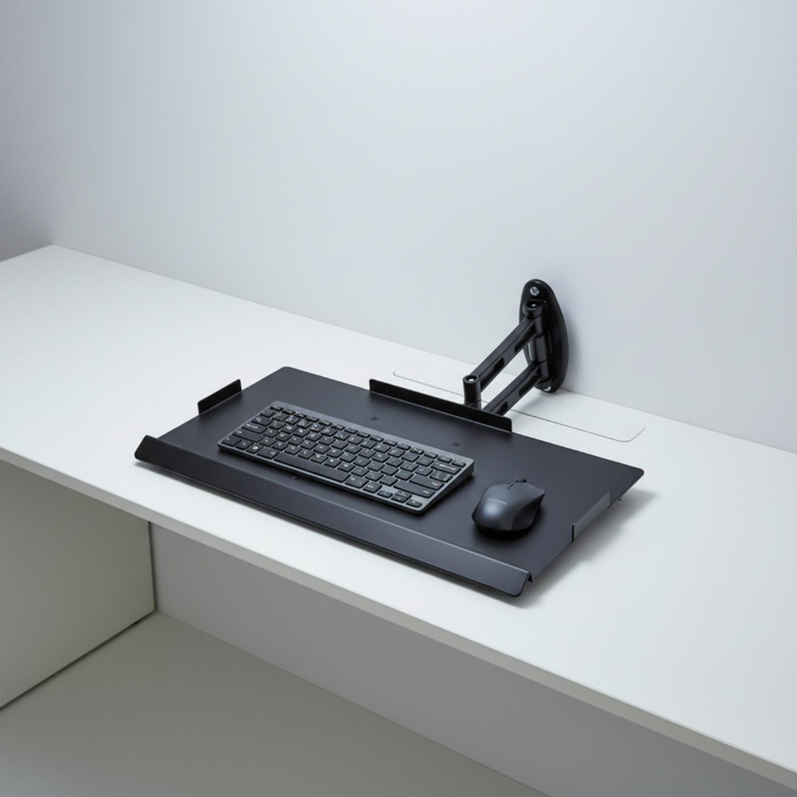 Support de clavier en métal po - Desk Setup With Monitor Arm avis et prix