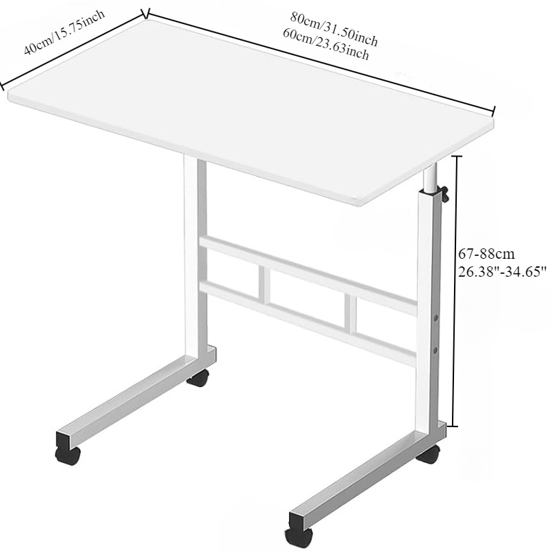 Bureau de chevet avec roulette - Desk Setup Laptop avis et prix