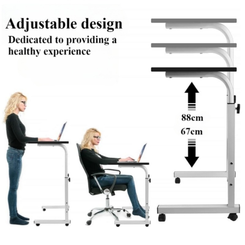 Bureau de chevet avec roulette - Desk Setup Laptop avis et prix