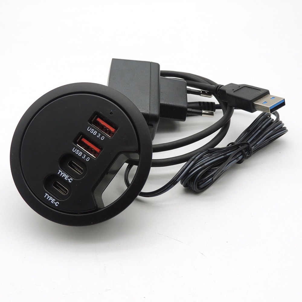 Hub USB 3.0 de bureau avec 2 p - Desk Setup Hub avis et prix