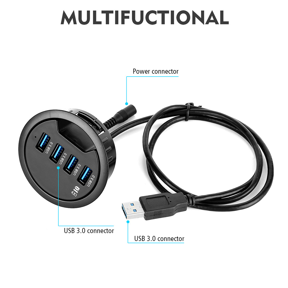 Hub USB 3.0 de bureau avec 2 p - Desk Setup Hub avis et prix