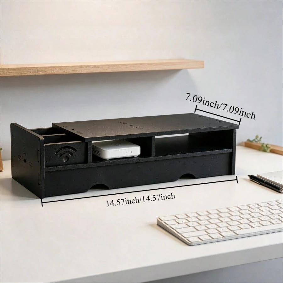 Boîte de rangement noire mate  - Desk Setup Bedroom avis et prix