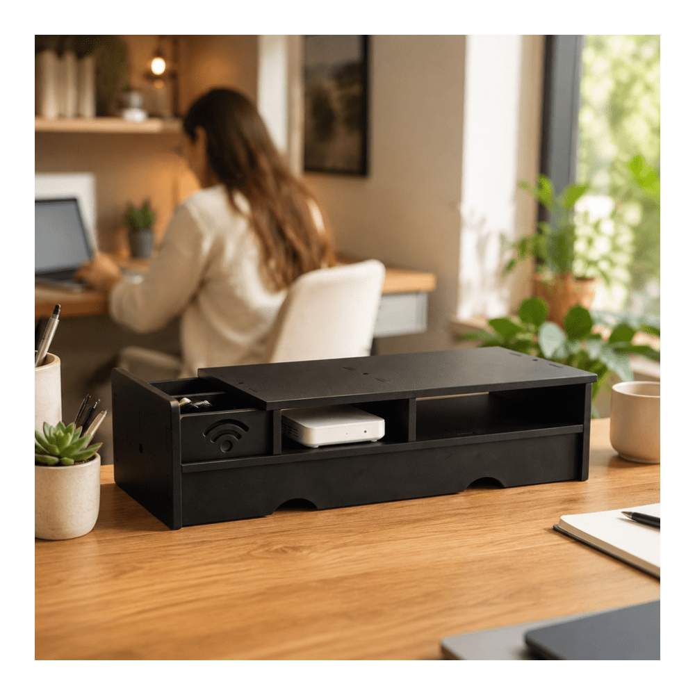Boîte de rangement noire mate  - Desk Setup Bedroom avis et prix