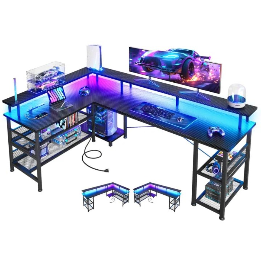 66 Grand bureau de jeu en form - Desk Setup For Office avis et prix