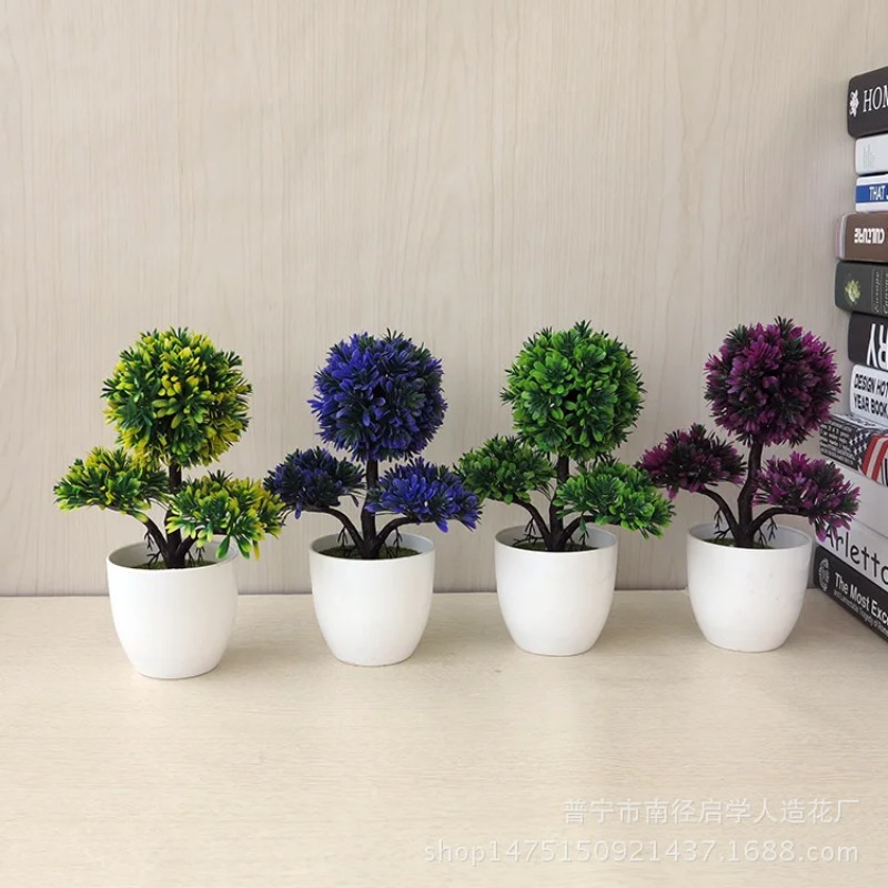 Petit arbre artificiel en pot, - Desk Setup Plants avis et prix