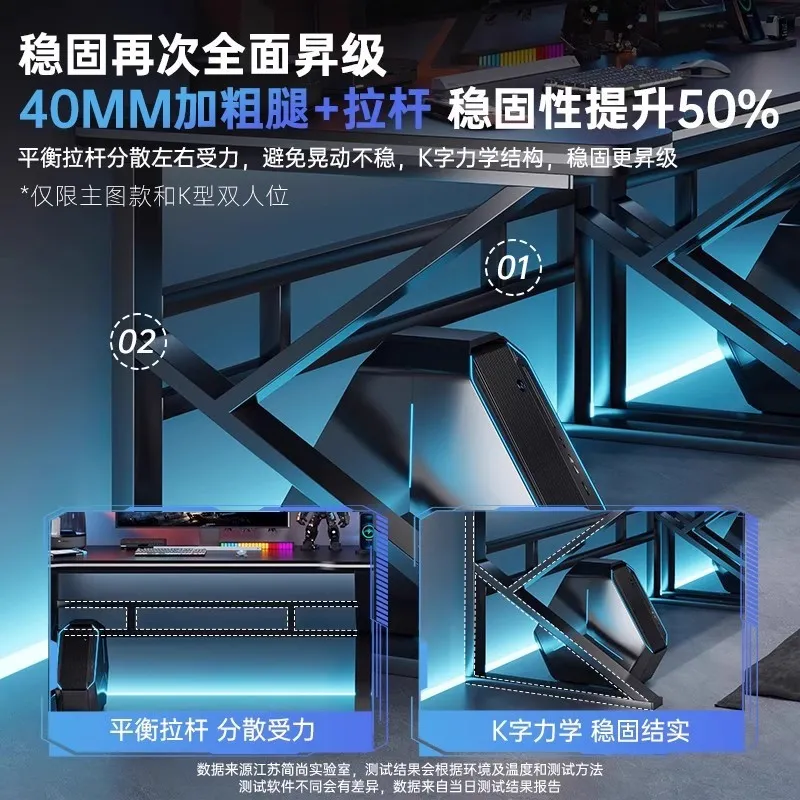 Bureau de jeu double pour e-sp - Desk Setup Bedroom avis et prix