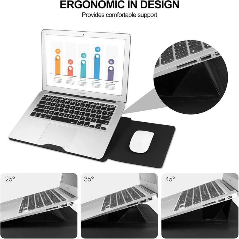Étui en cuir pour ordinateur p - Desk Setup Mac avis et prix